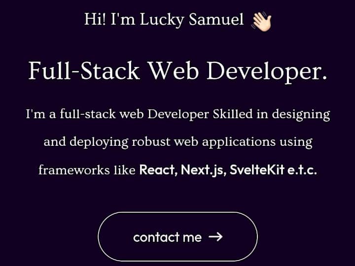 Cover image for Full-stack Developer 