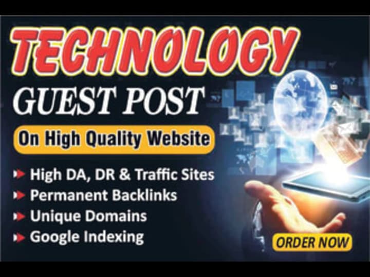 Cover image for I will publish technology guest post on my high da 80 site
