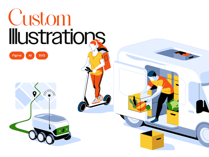 Cover image for Custom Illustrations & Icons: Your Brand's Story, Visually Told