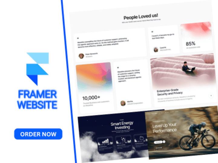 Cover image for Custom Framer Website Design and Development For Businesses