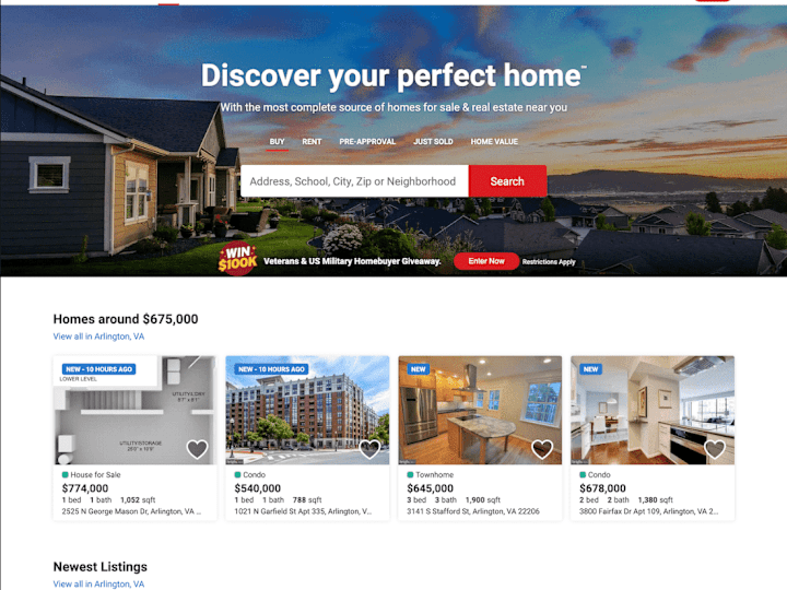 Cover image for Real Estate Website Design