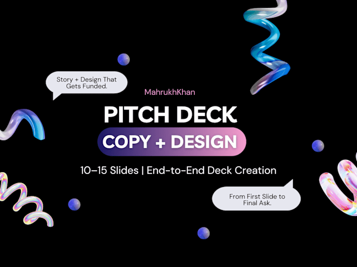 Cover image for Investor-Ready Pitch Decks with Impactful Design & Storytelling