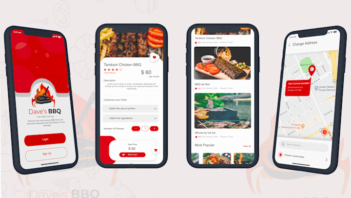 Cover image for Dave's online Barbecue order app