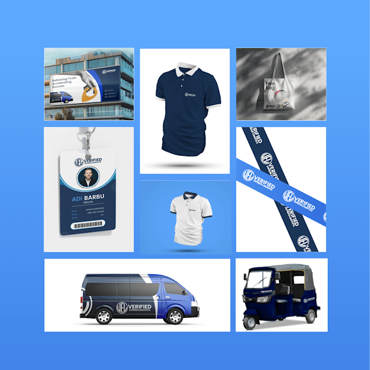 Cover image for Verified Express Logistics Brand Identity Design