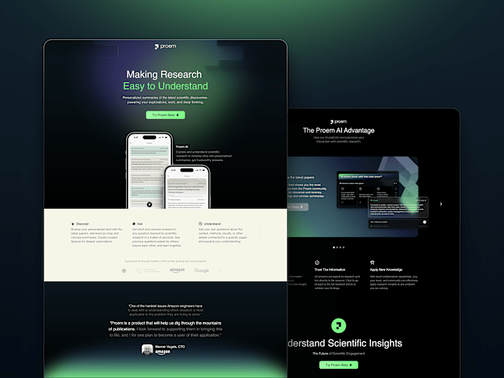 Cover image for Proem AI Website: Framer Development
