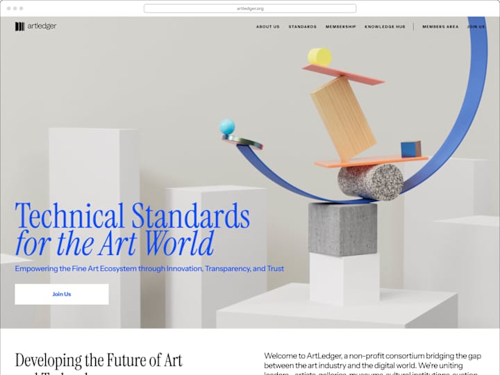 Cover image for Website for ArtLedger — Dacian Groza
