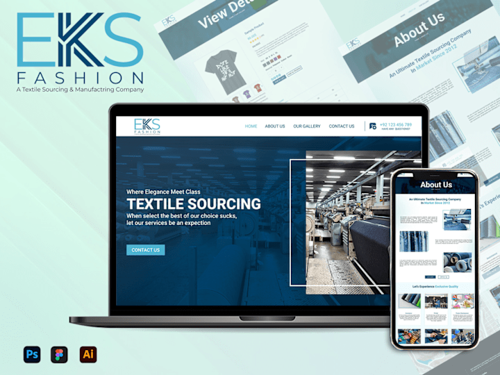 Cover image for 🏆Website Design Of Textile Company🧵