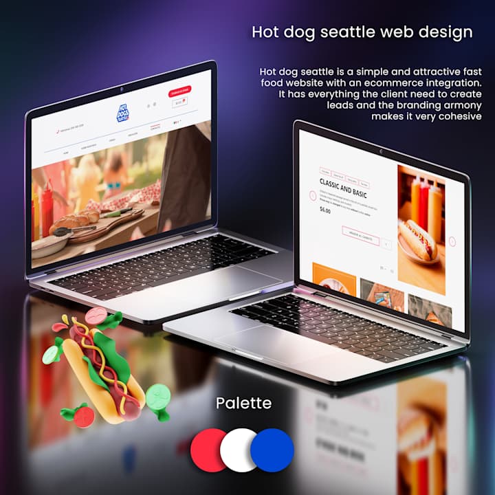 Cover image for Hot Dog Seattle🌭 Full E-commerce WordPress website