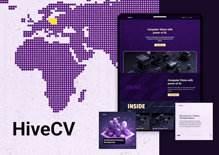 Cover image for Landing Page - HiveCV AI CV Solutions :: Behance