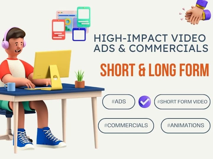 Cover image for High-Impact Video Ads & Commercials | Short & Long Form Videos