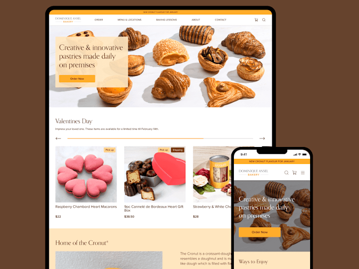 Cover image for Responsive Web Redesign: Dominique Ansel Bakery