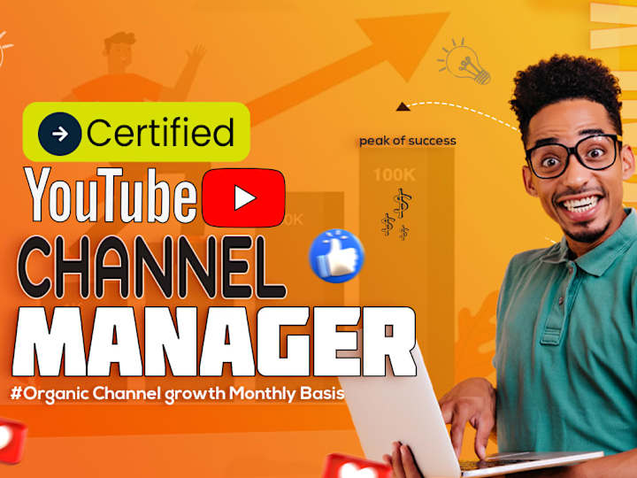 Cover image for I will be your certified YouTube channel manager 