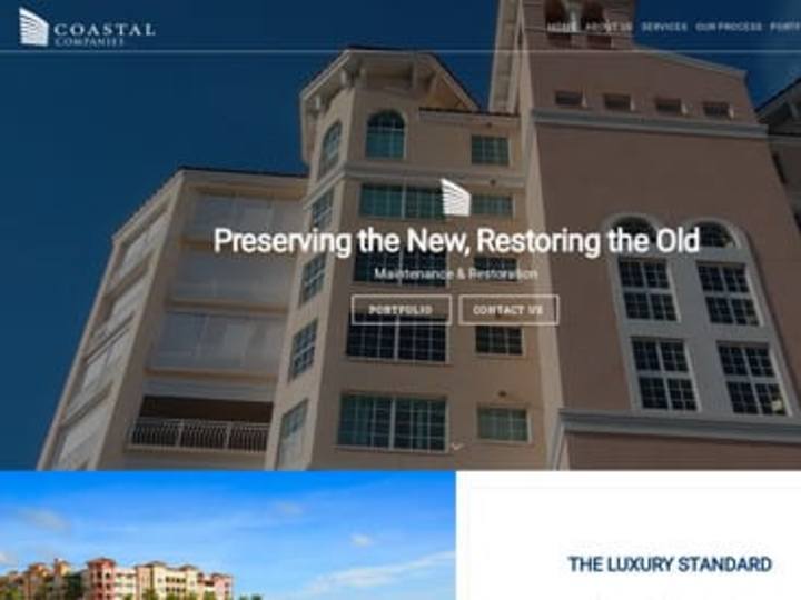 Cover image for Built By Coastal Website