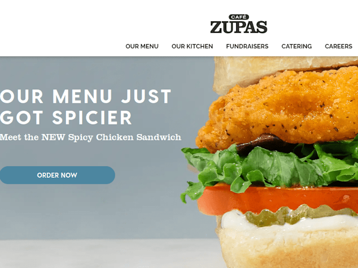 Cover image for Cafe Zupas / USA food chain