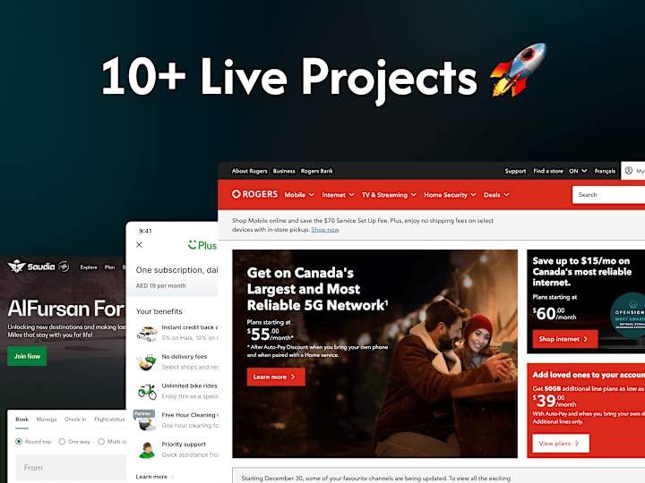 Cover image for Live Projects 🚀 |Web & Mobile App| Top Clients Globally 🌎