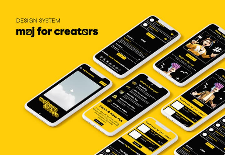 Cover image for UI Design System - Moj for Creators