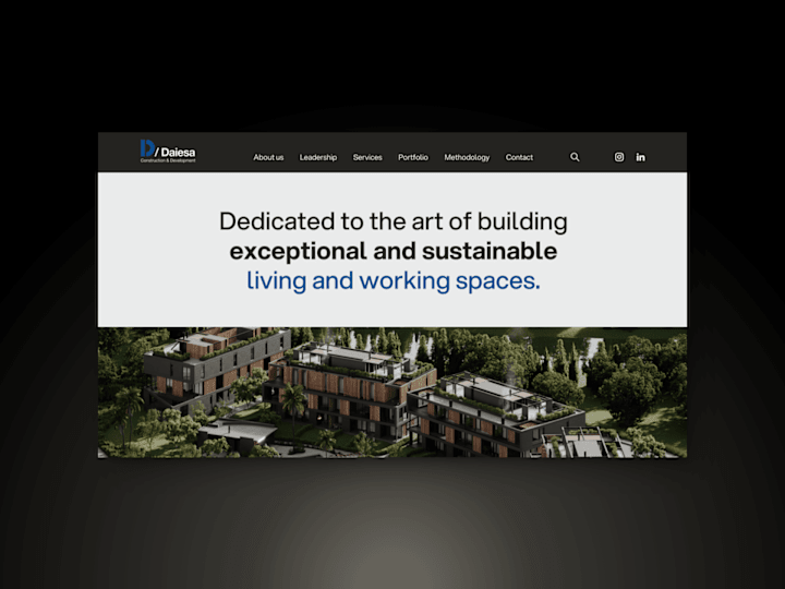 Cover image for Daiesa Real Estate Development: Webflow Custom Site