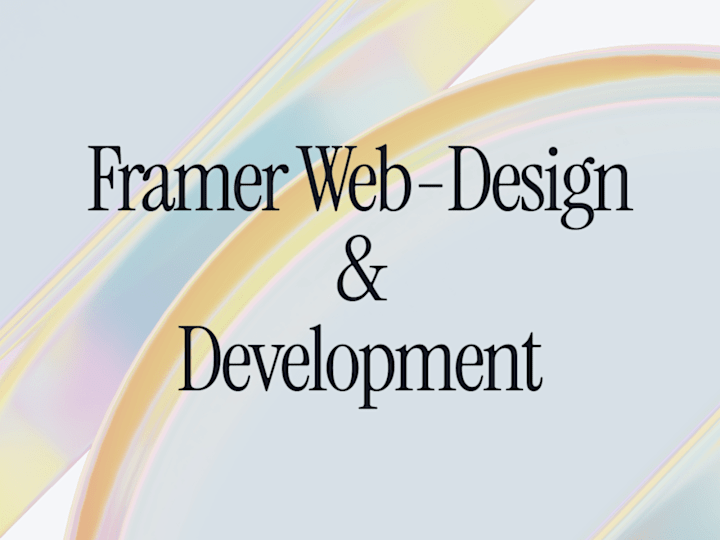 Cover image for Framer Landing Page Design and Development