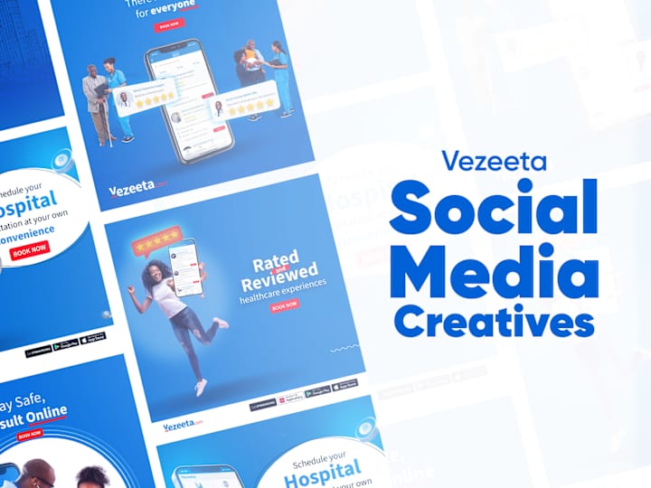 Cover image for Social media designs for Vezeeta