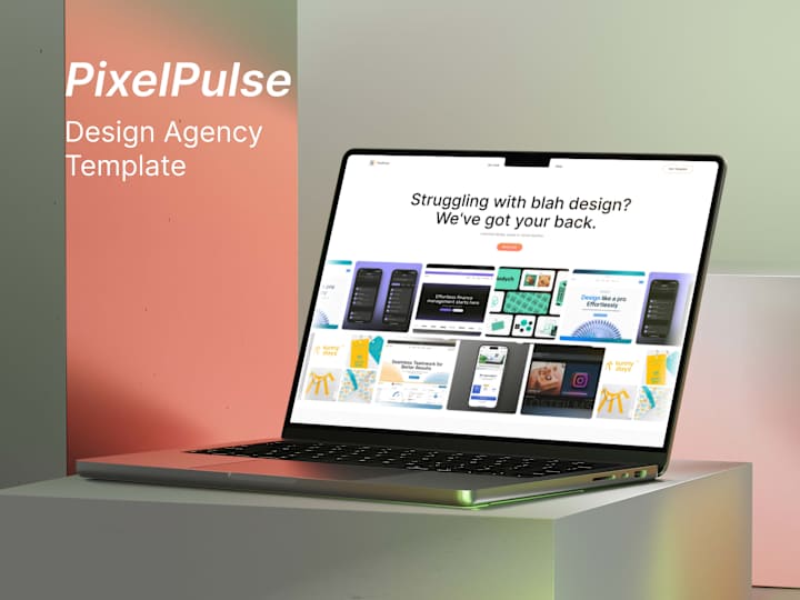 Cover image for PixelPulse - Design Agency Template