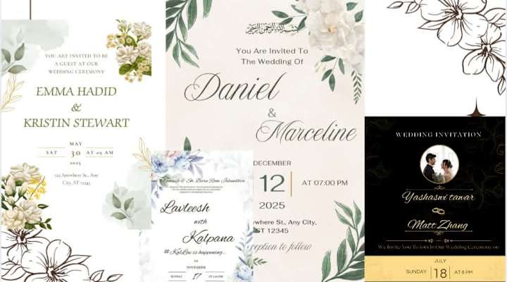 Cover image for design invitations card for party , event and business