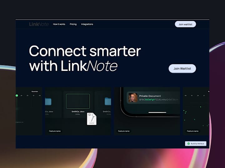 Cover image for LinkNote (Branding + Website + App)