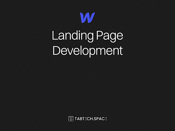 Cover image for Webflow landing page