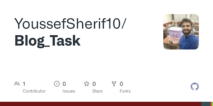 Cover image for YoussefSherif10/Blog_Task