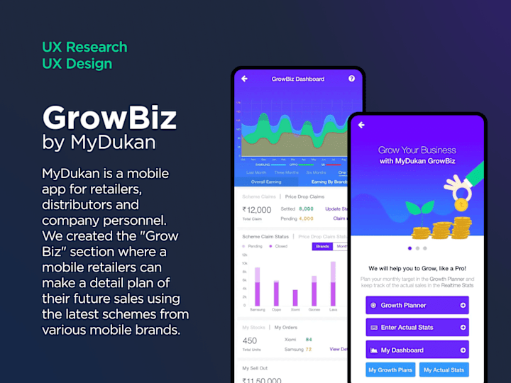 Cover image for GrowBiz by MyDukan UX Design