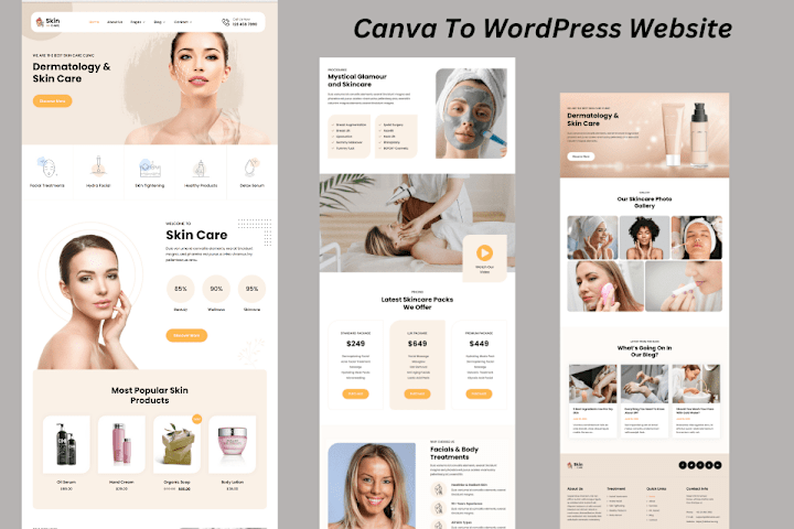 Cover image for Canva to WordPress Website
