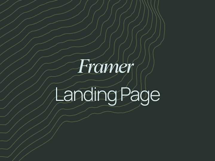 Cover image for Framer Landing page (Basic plan)