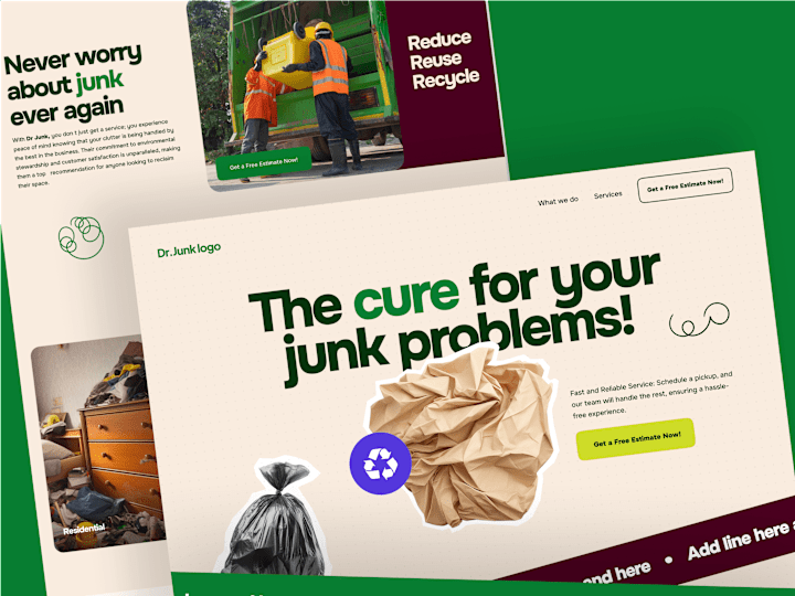 Cover image for Dr. Junk - The Cure for Your Junk Problems Website Design
