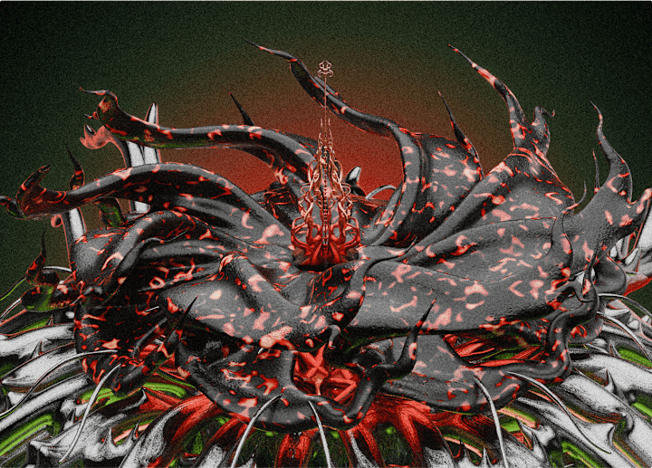 Cover image for Elysium : 3D abstract album art design