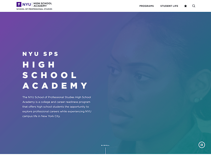Cover image for NYU SPS High School Academy
