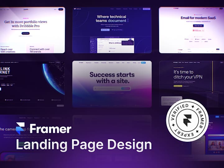 Cover image for Framer Landing Page Design