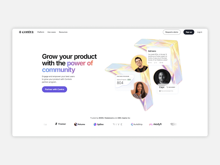 Cover image for Contra - Partners Page Framer Build