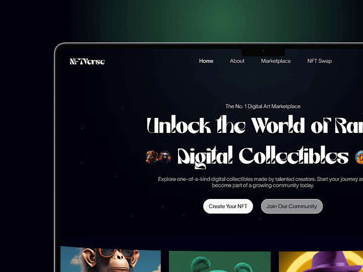 Cover image for NFTVerse:A Web3 Landing Page