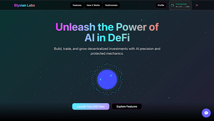 Cover image for Elysian DAO DeFi App