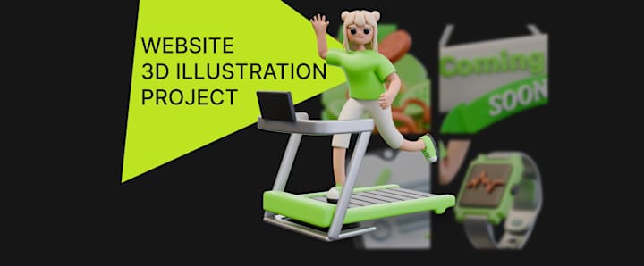 Cover image for 3D Illustrations / Icons for website or app