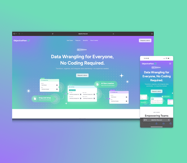 Cover image for ObjectiveFlow Website Redesign and Development