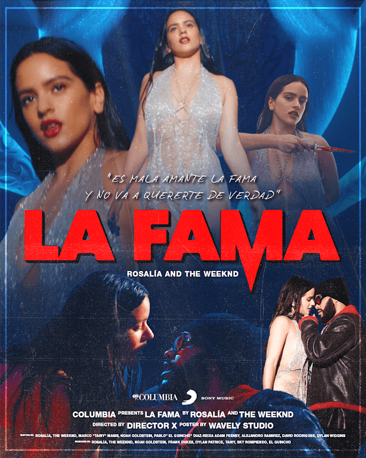 Cover image for Rosalía & The Weeknd - La Fama Poster