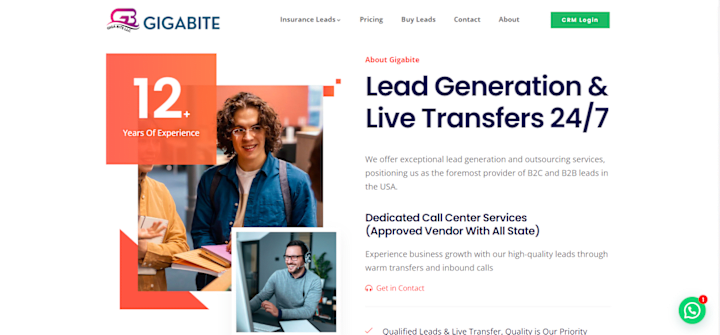 Cover image for Lead Generation & Live Transfers 24/7 CRM