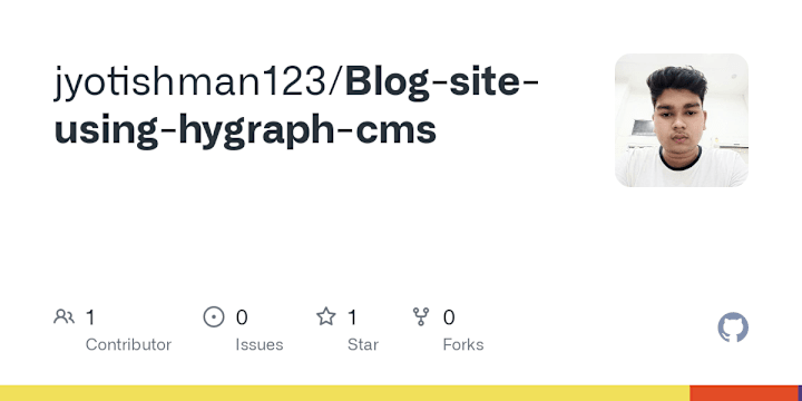 Cover image for jyotishman123/Blog-site-using-hygraph-cms