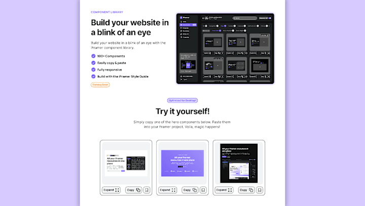 Cover image for Component Library Build for Framer - iFramer