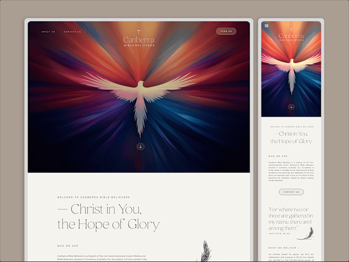 Cover image for Web Design | Bringing an invisible church to light! 