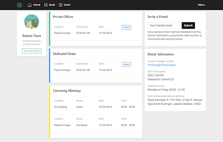 Cover image for COHIVE's Member Dashboard