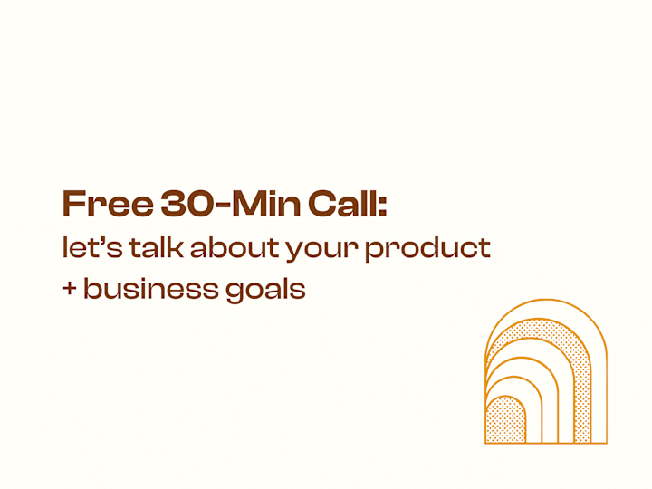 Cover image for 🌞 FREE 30-Min Call: Let's Chat About Your Product + Goals