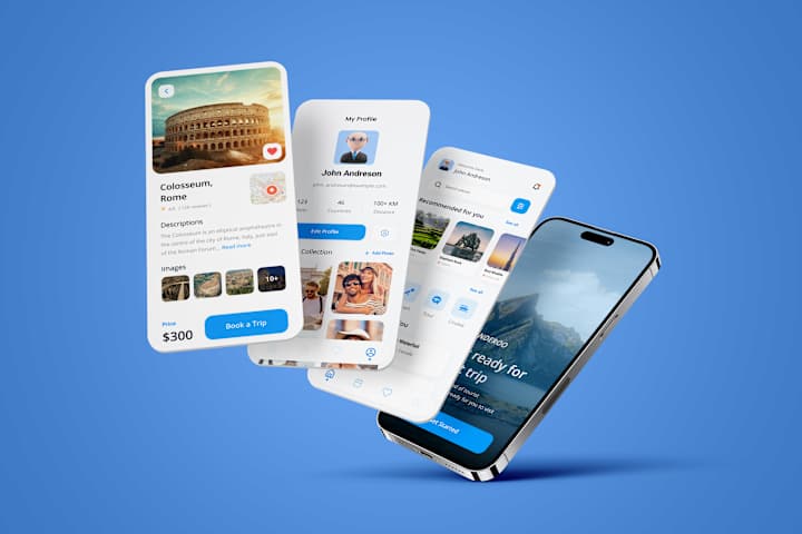 Cover image for Travel App Mobile UI