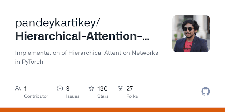 Cover image for pandeykartikey/Hierarchical-Attention-Network