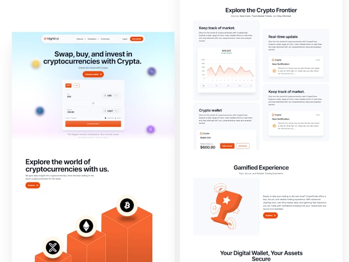 Cover image for One page Landing page Design ( Fully Responsive)